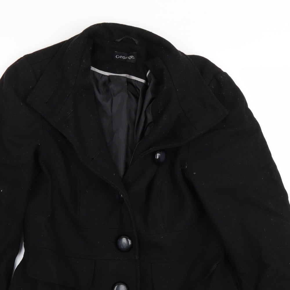George Womens Black   Jacket Coat Size 12