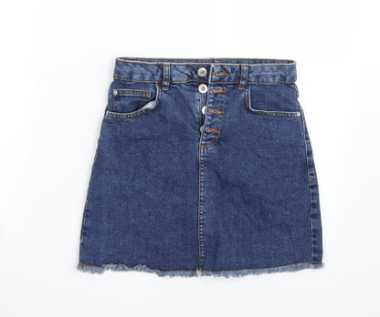 Denim & Co. Girls Blue   A-Line Skirt Size 12 Years
