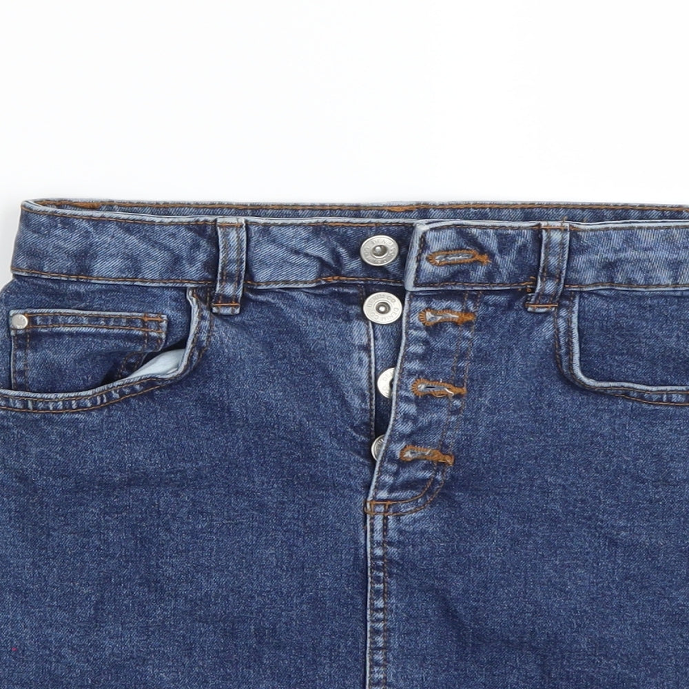 Denim & Co. Girls Blue   A-Line Skirt Size 12 Years