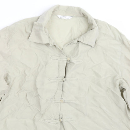 Marks and Spencer Womens Green   Basic Button-Up Size 16