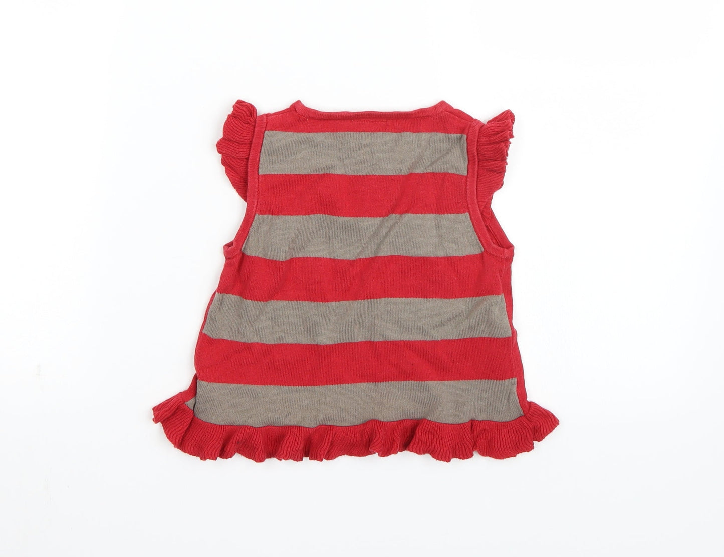 NEXT Girls Red Polka Dot  Basic T-Shirt Size 2-3 Years