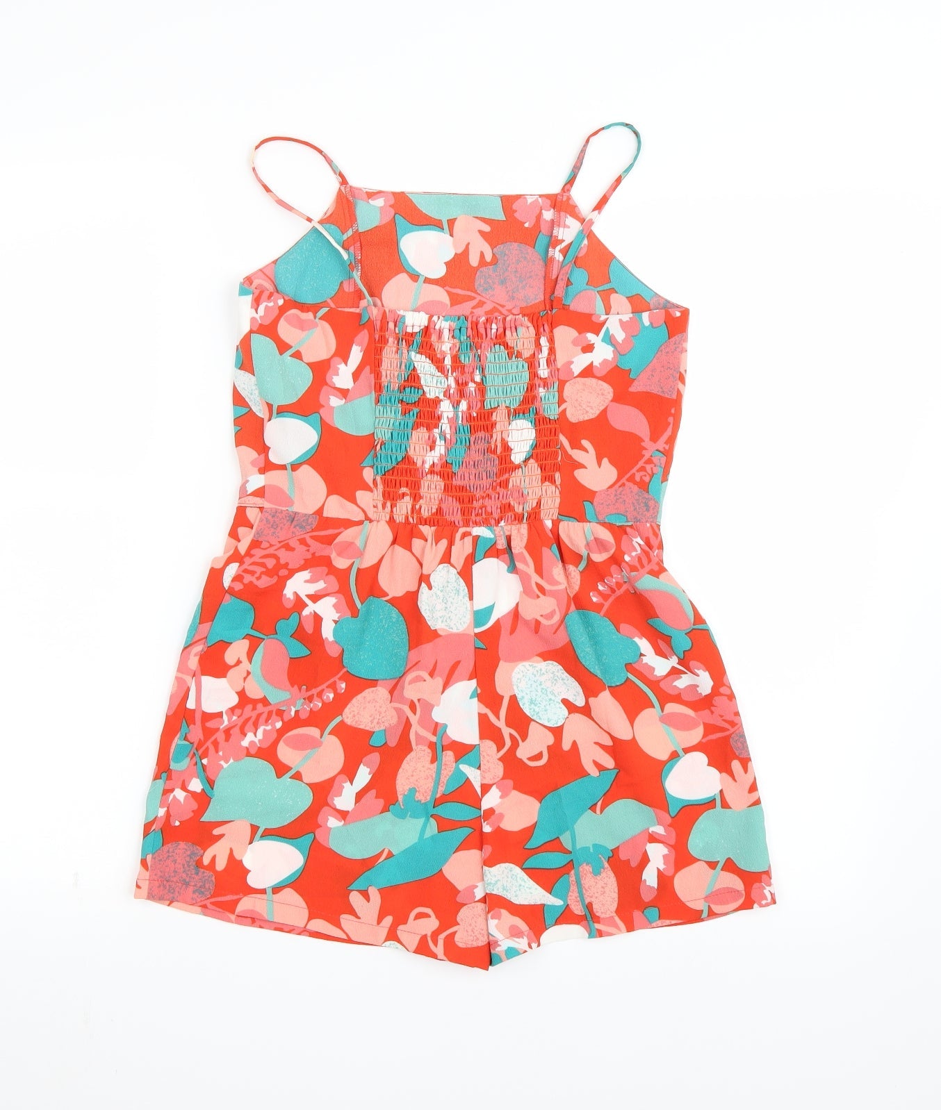 John Lewis Girls Orange   Playsuit One-Piece Size 11 Years