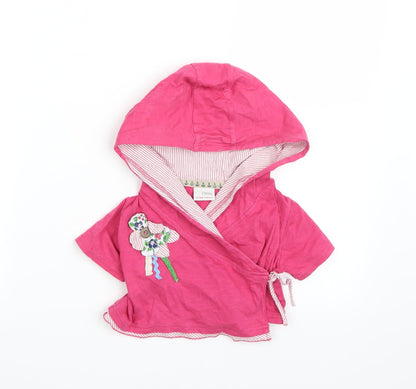 NEXT Girls Pink   Wrap Hoodie Size 2-3 Years