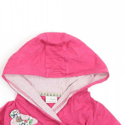 NEXT Girls Pink   Wrap Hoodie Size 2-3 Years