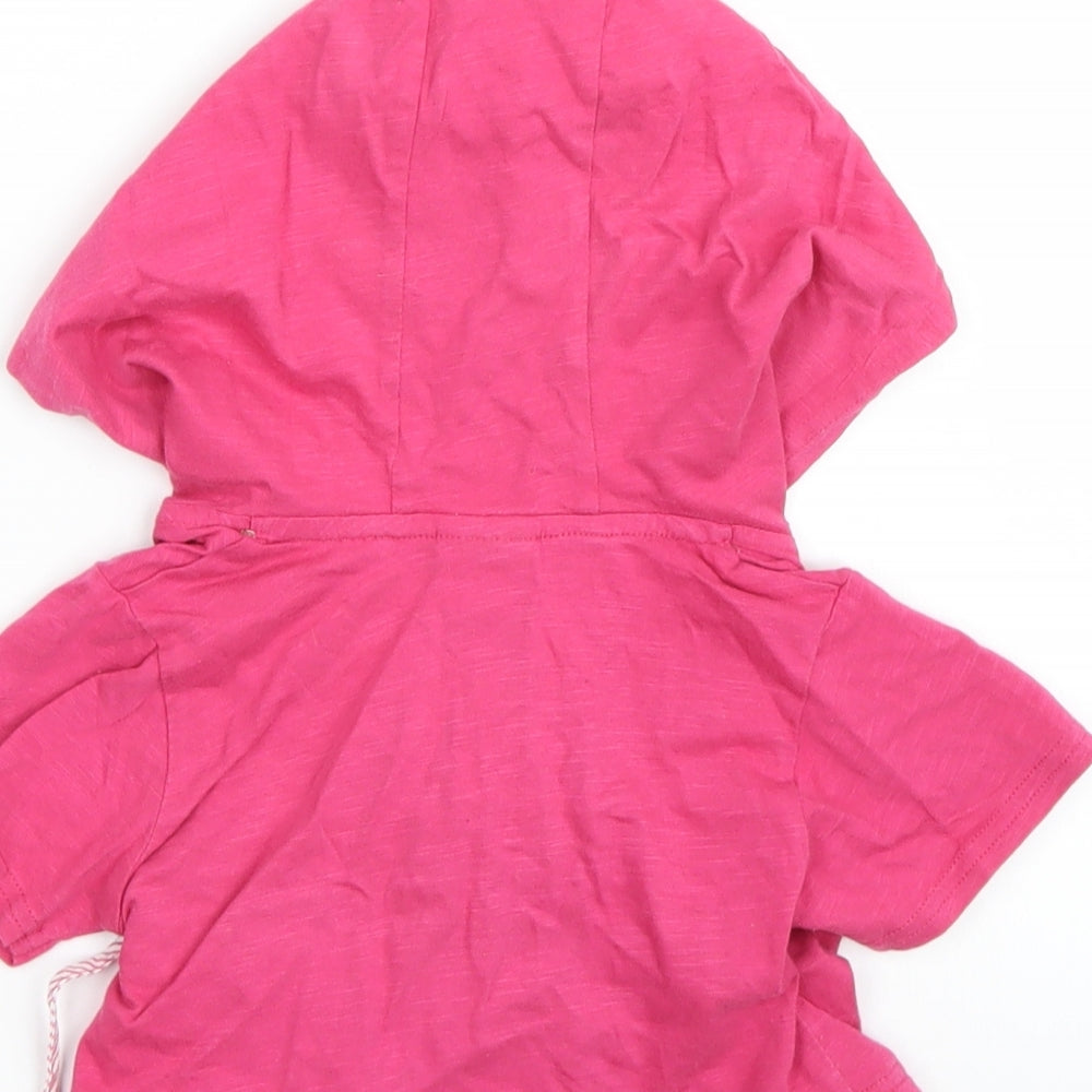 NEXT Girls Pink   Wrap Hoodie Size 2-3 Years