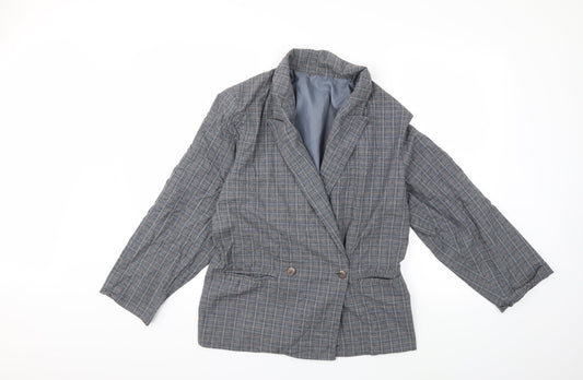Principles Womens Grey Check  Jacket Blazer Size 10