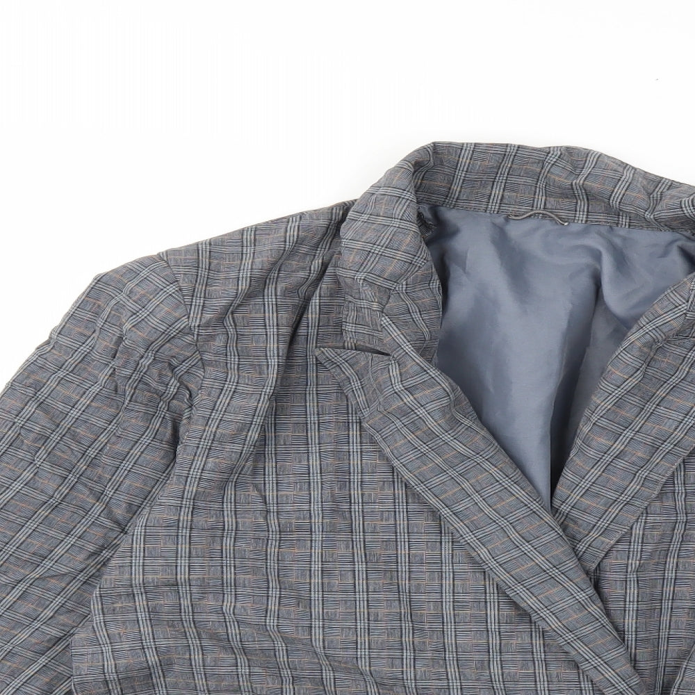 Principles Womens Grey Check  Jacket Blazer Size 10