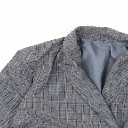 Principles Womens Grey Check  Jacket Blazer Size 10