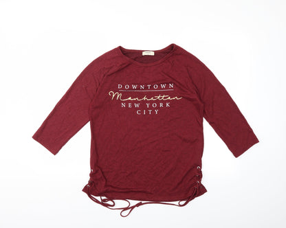 Papaya Womens Red   Pullover Sweatshirt Size 12