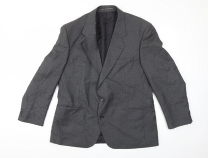 Mens UK Size 44 Preworn Regular Grey Suit Jacket