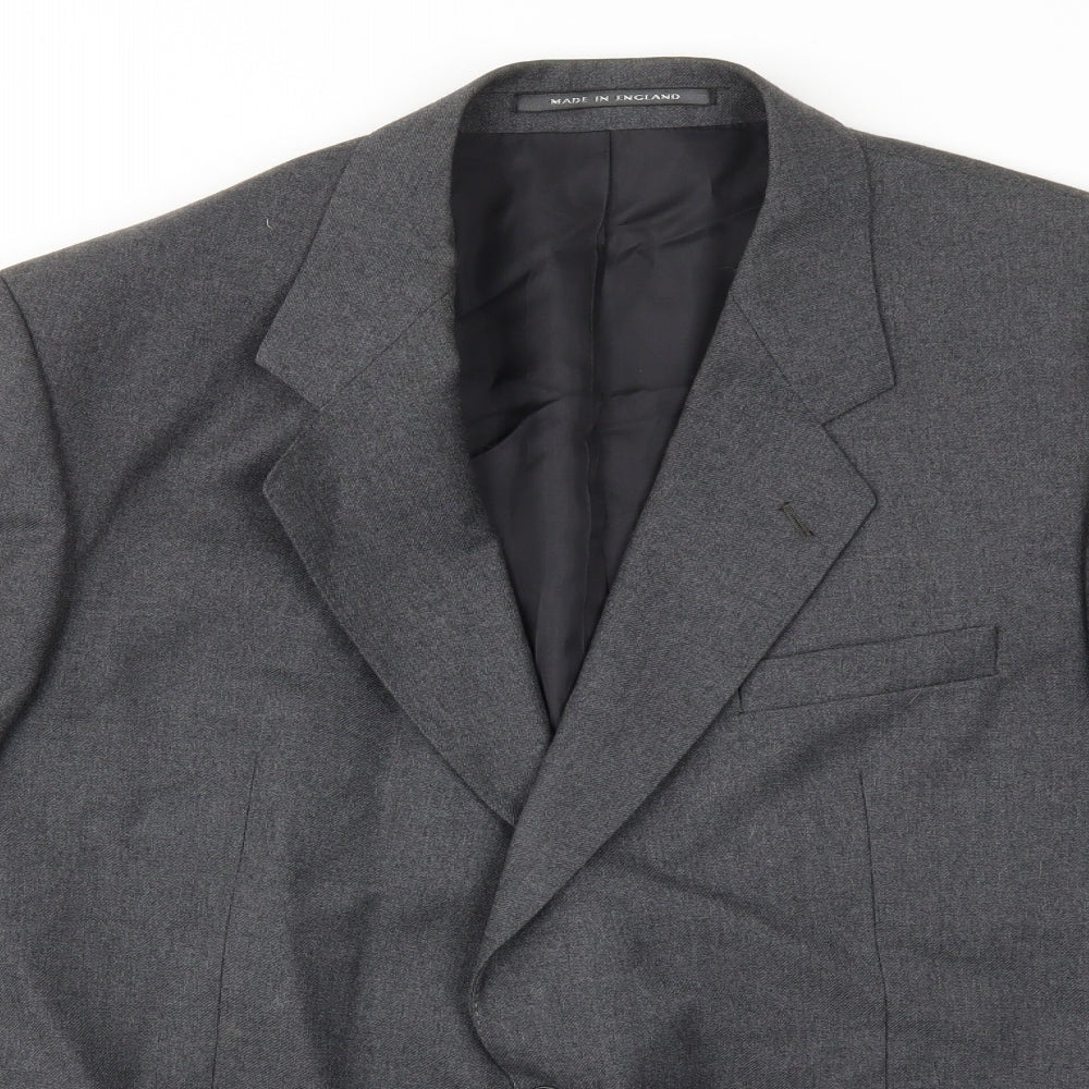 Mens UK Size 44 Preworn Regular Grey Suit Jacket
