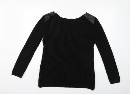 Atmosphere Womens Black  Knit Pullover Jumper Size 12