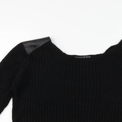 Atmosphere Womens Black  Knit Pullover Jumper Size 12
