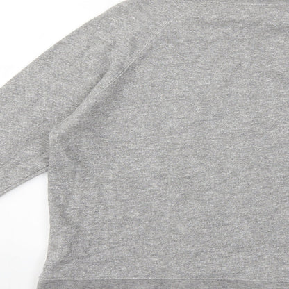 New Look Girls Grey   Pullover Sweatshirt Size 12 Years  - wake up and be happy