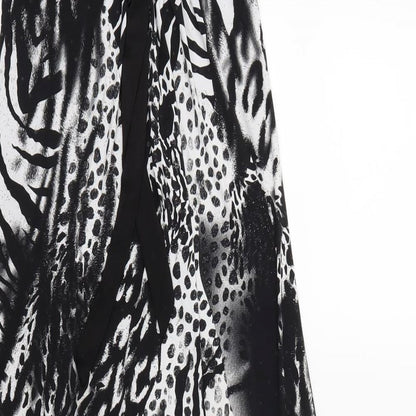 New Look Womens Green Animal Print  Maxi  Size 6