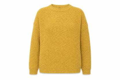 New Look Womens Yellow  Knit Pullover Jumper Size S