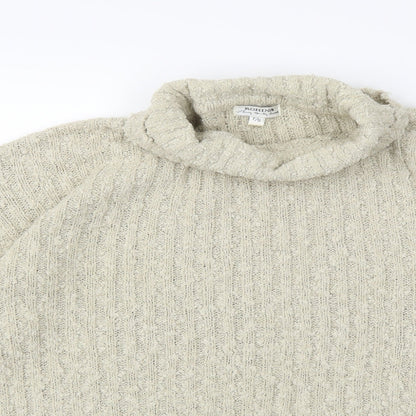 rohina Womens Beige  Knit Pullover Jumper Size S