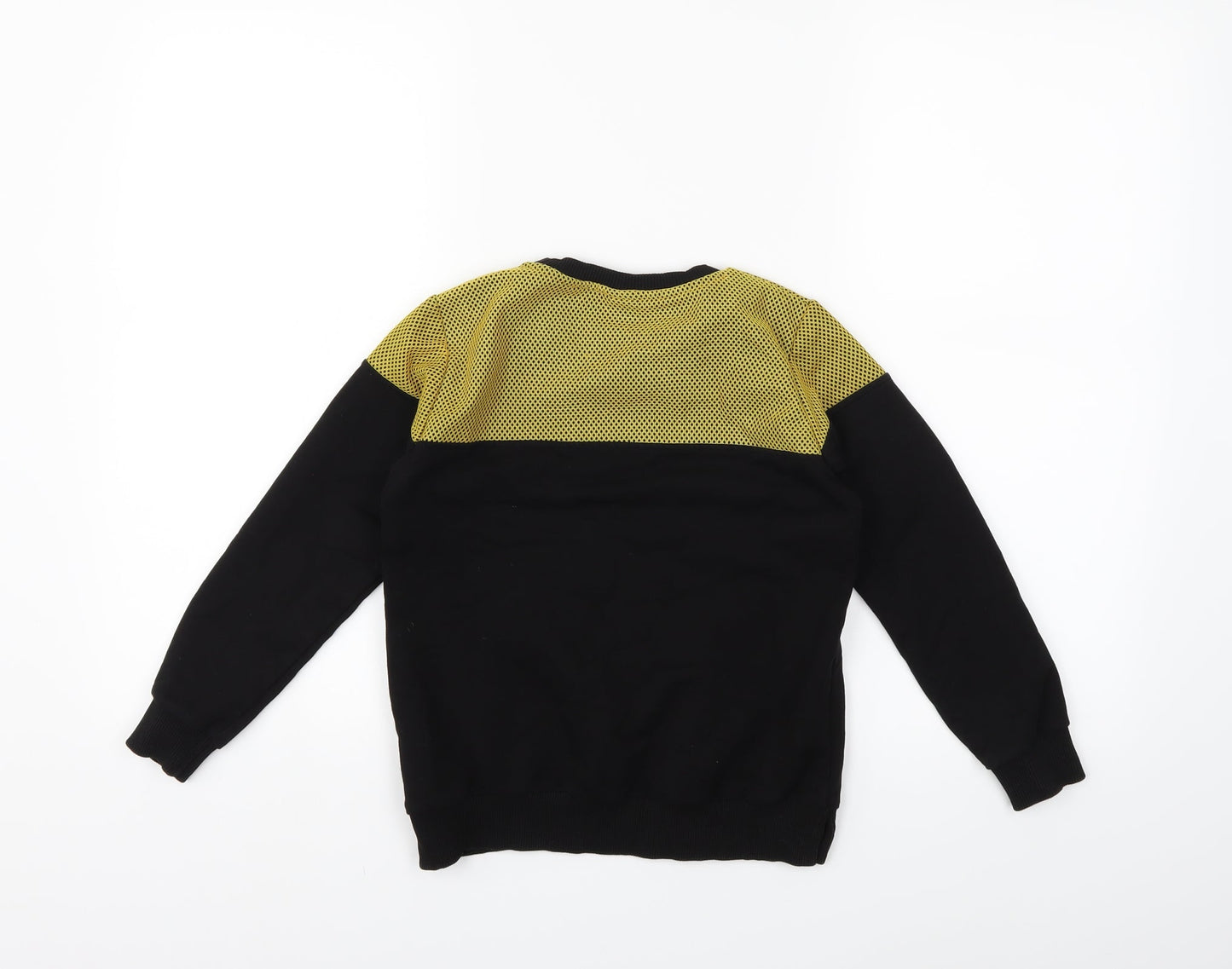 Preworn Girls Black   Pullover Sweatshirt Size 7-8 Years