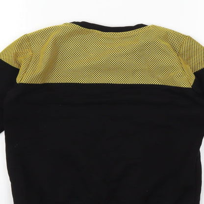 Preworn Girls Black   Pullover Sweatshirt Size 7-8 Years