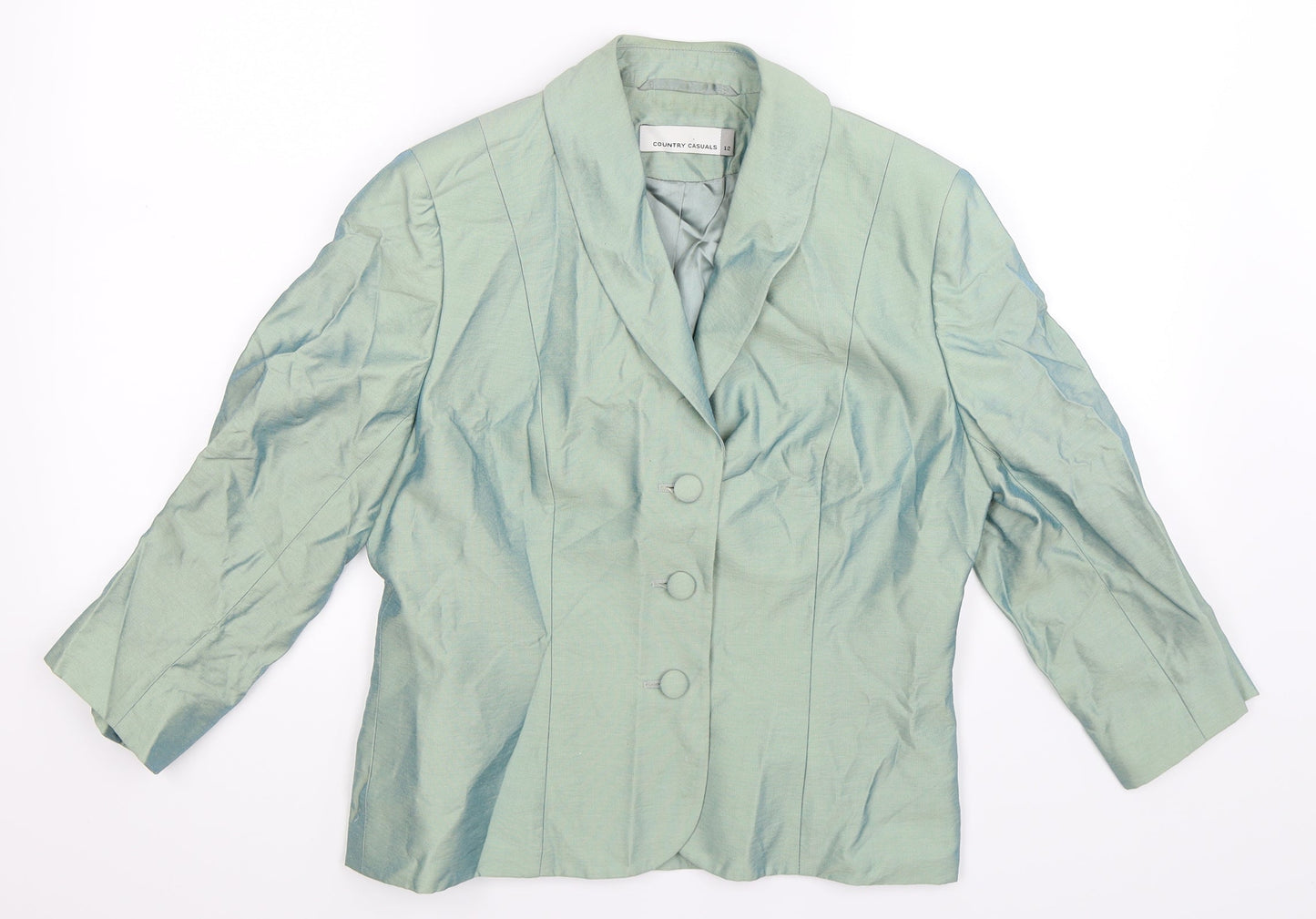 Country Casuals Womens Green   Jacket Blazer Size 12