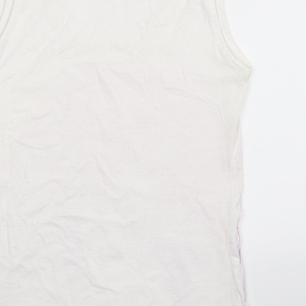 Womens UK Size S Fruit of the Loom White Basic Tank