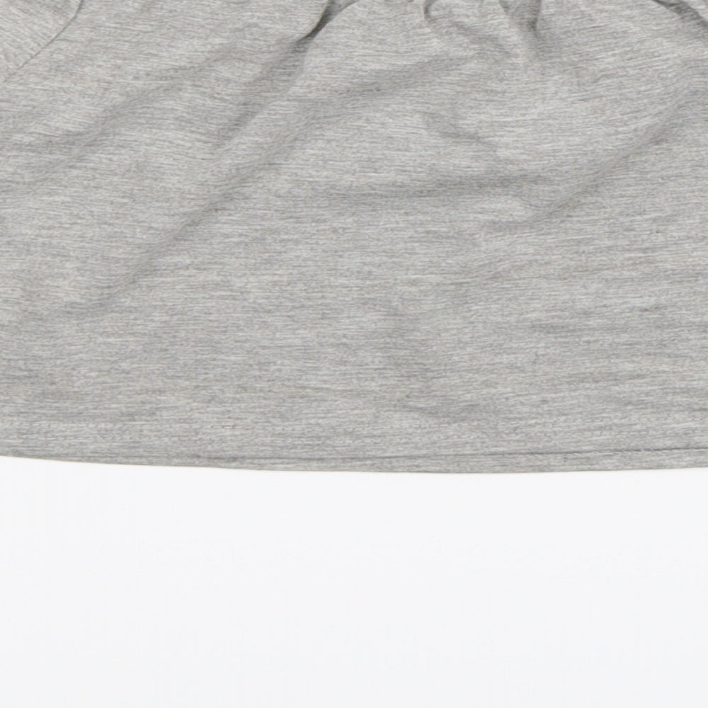Womens UK Size 10 Boohoo Grey Basic T-Shirt