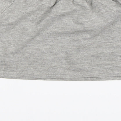 Womens UK Size 10 Boohoo Grey Basic T-Shirt
