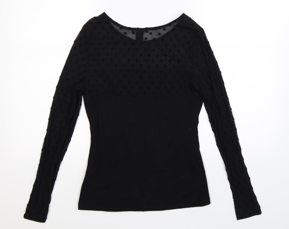 H&M Womens Black   Pullover Jumper Size S