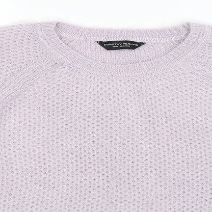 Dorothy Perkins Womens Purple  Knit Pullover Jumper Size 10