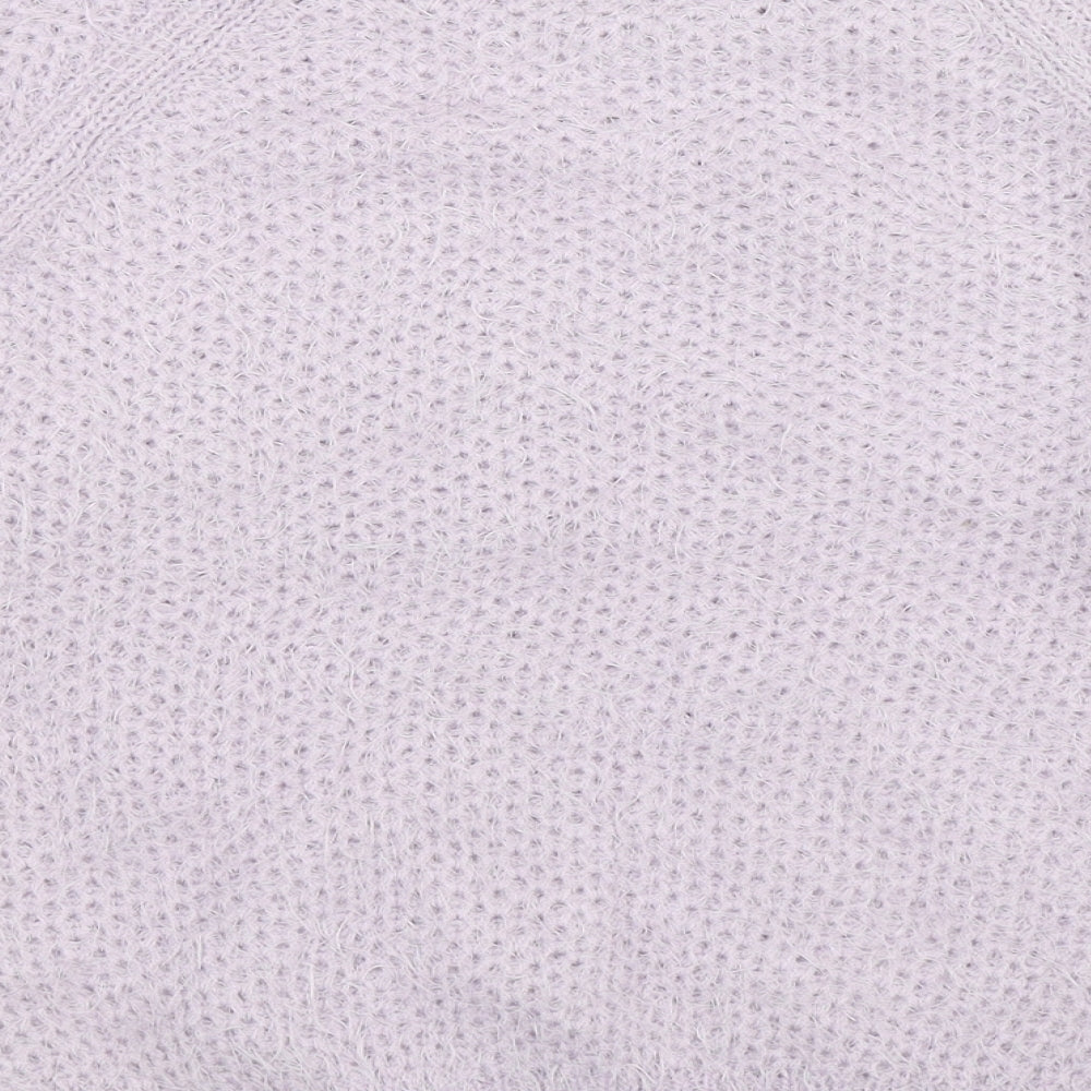 Dorothy Perkins Womens Purple  Knit Pullover Jumper Size 10