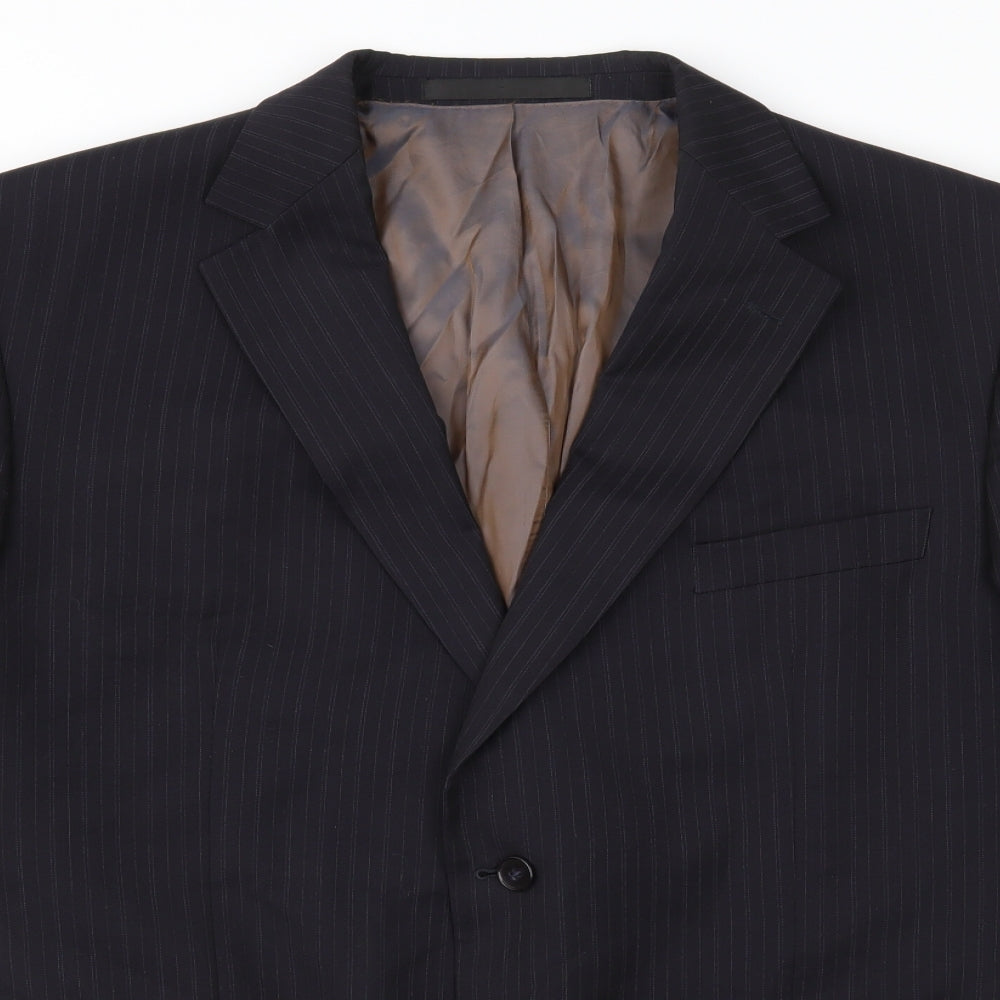 Mens UK Size 44 Marks and Spencer Regular Blue Suit Jacket