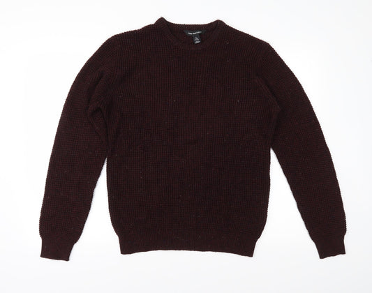 Cedar Wood State Mens Red  Knit Pullover Jumper Size M