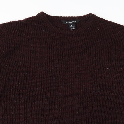 Cedar Wood State Mens Red  Knit Pullover Jumper Size M