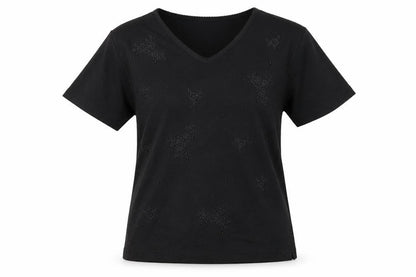 Womens UK Size M Paramour Black Basic T-Shirt