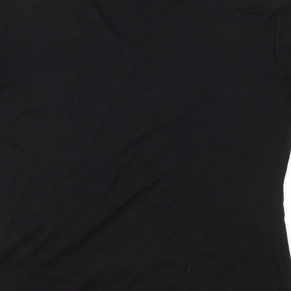 Womens UK Size M Paramour Black Basic T-Shirt