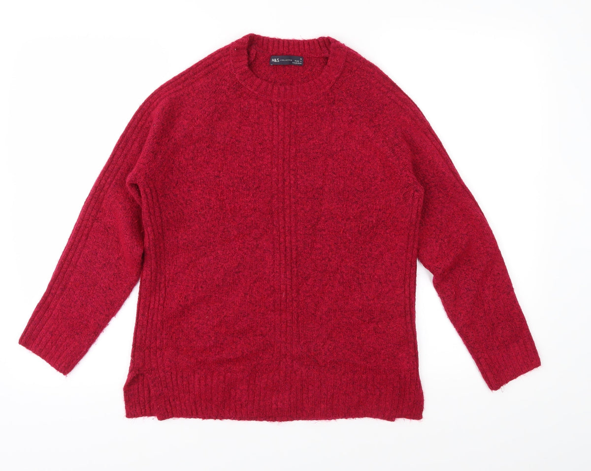 Marks & Spencer Womens Pink  Knit Pullover Jumper Size S