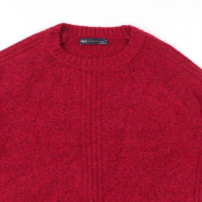 Marks & Spencer Womens Pink  Knit Pullover Jumper Size S