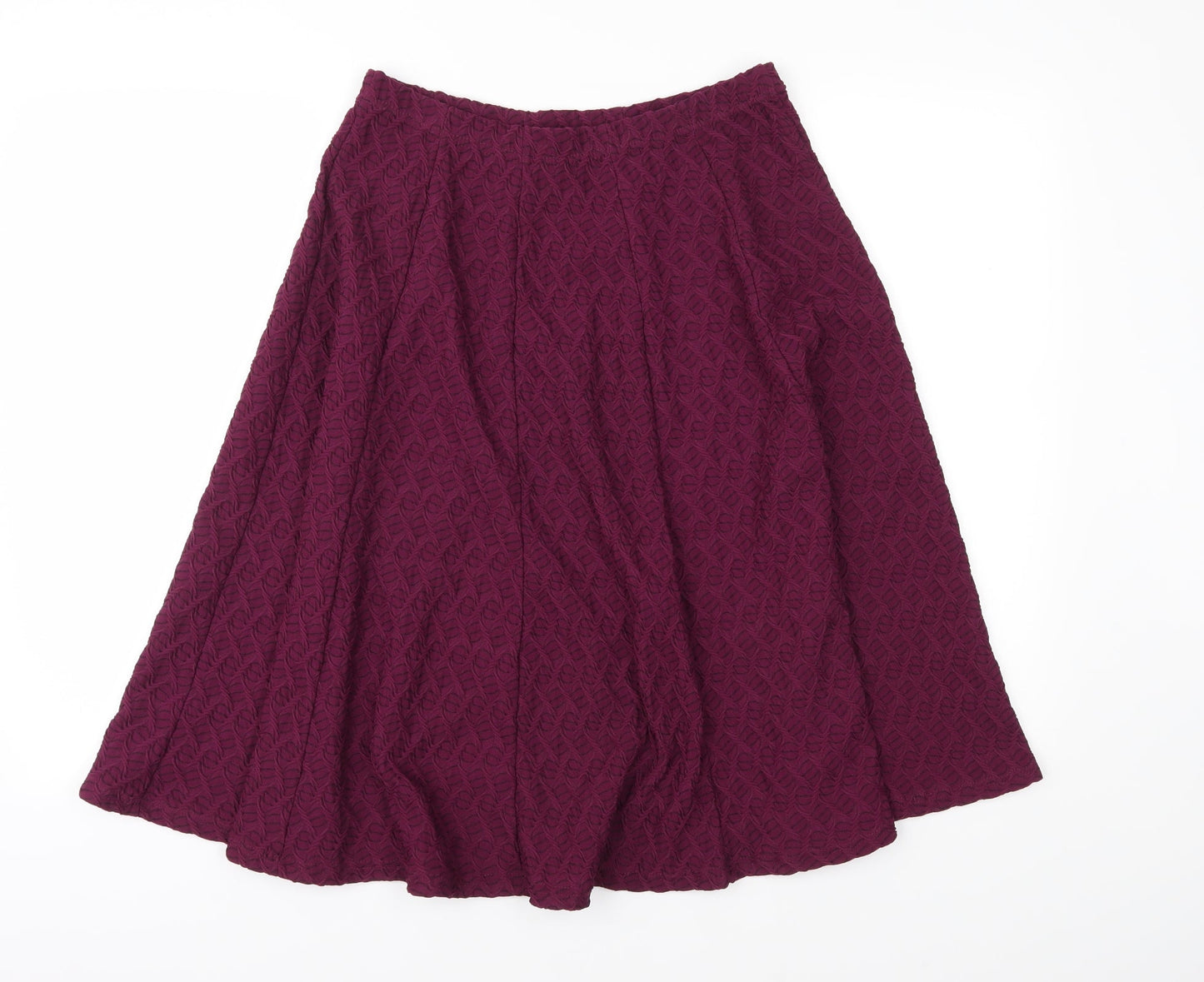 Amber Womens Purple   A-Line Skirt Size 12