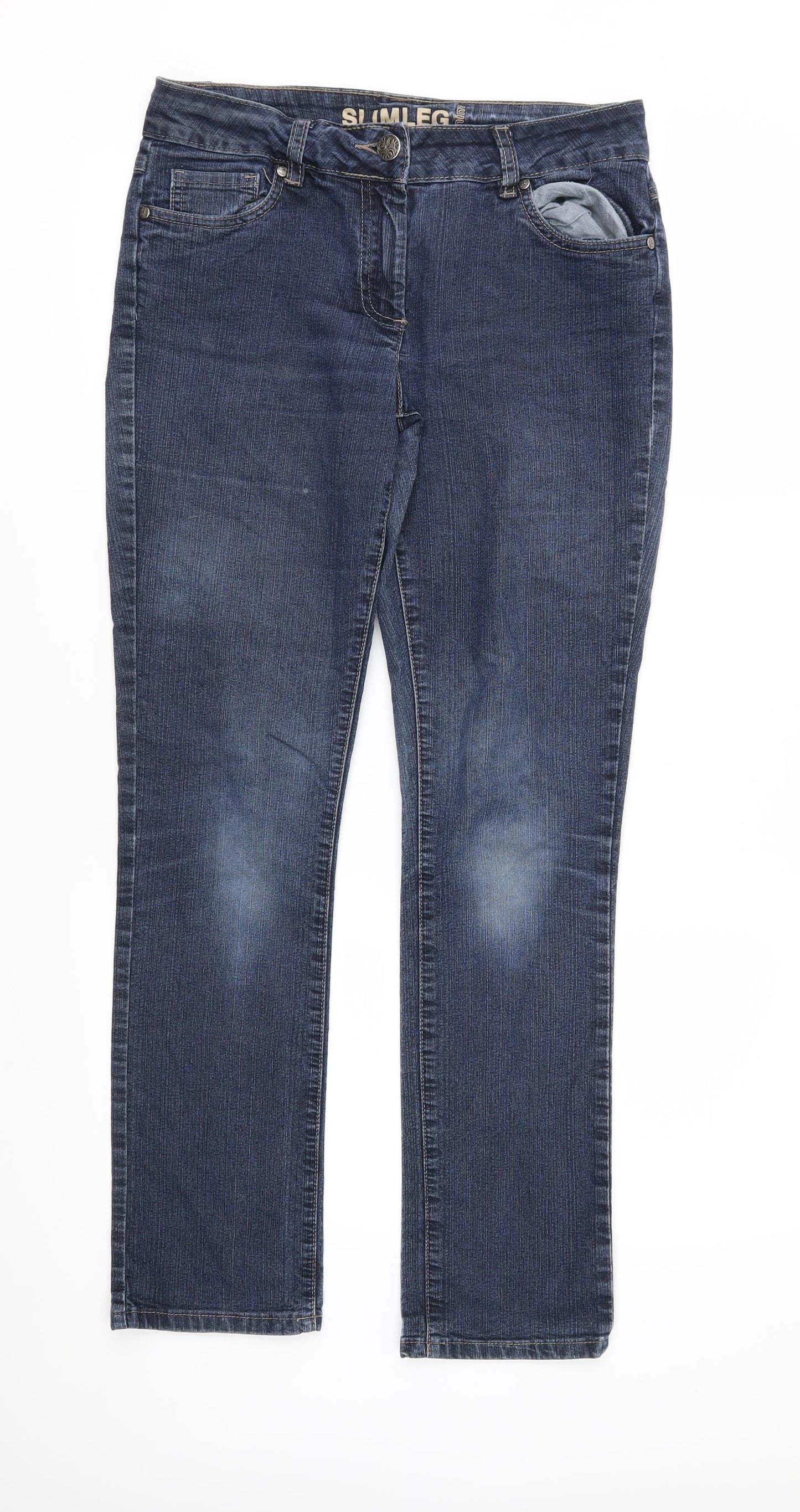 Debenhams Womens Blue  Denim Skinny Jeans Size 10 L31 in
