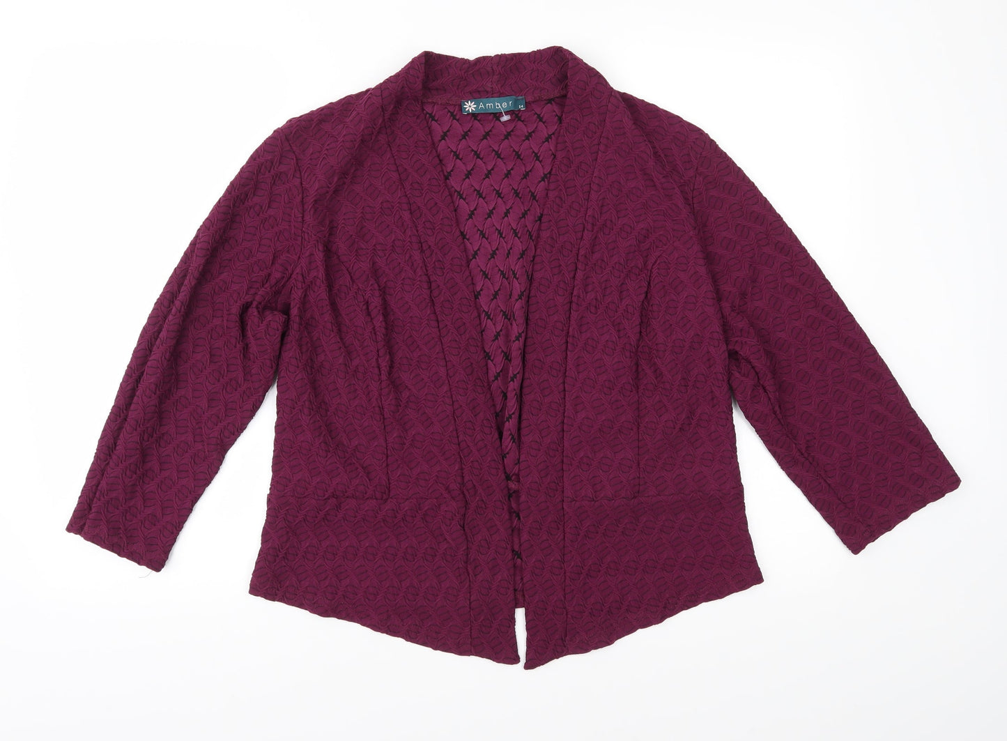 Amber Womens Purple   Jacket  Size 14