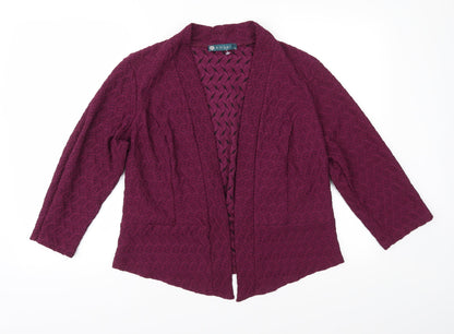 Amber Womens Purple   Jacket  Size 14