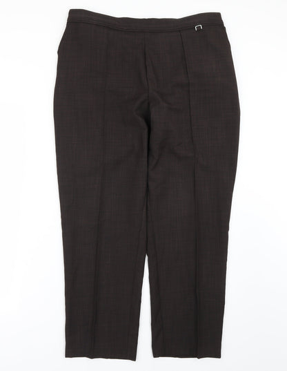 Womens UK Size 16 Marks and Spencer Regular Fit  Brown Trousers