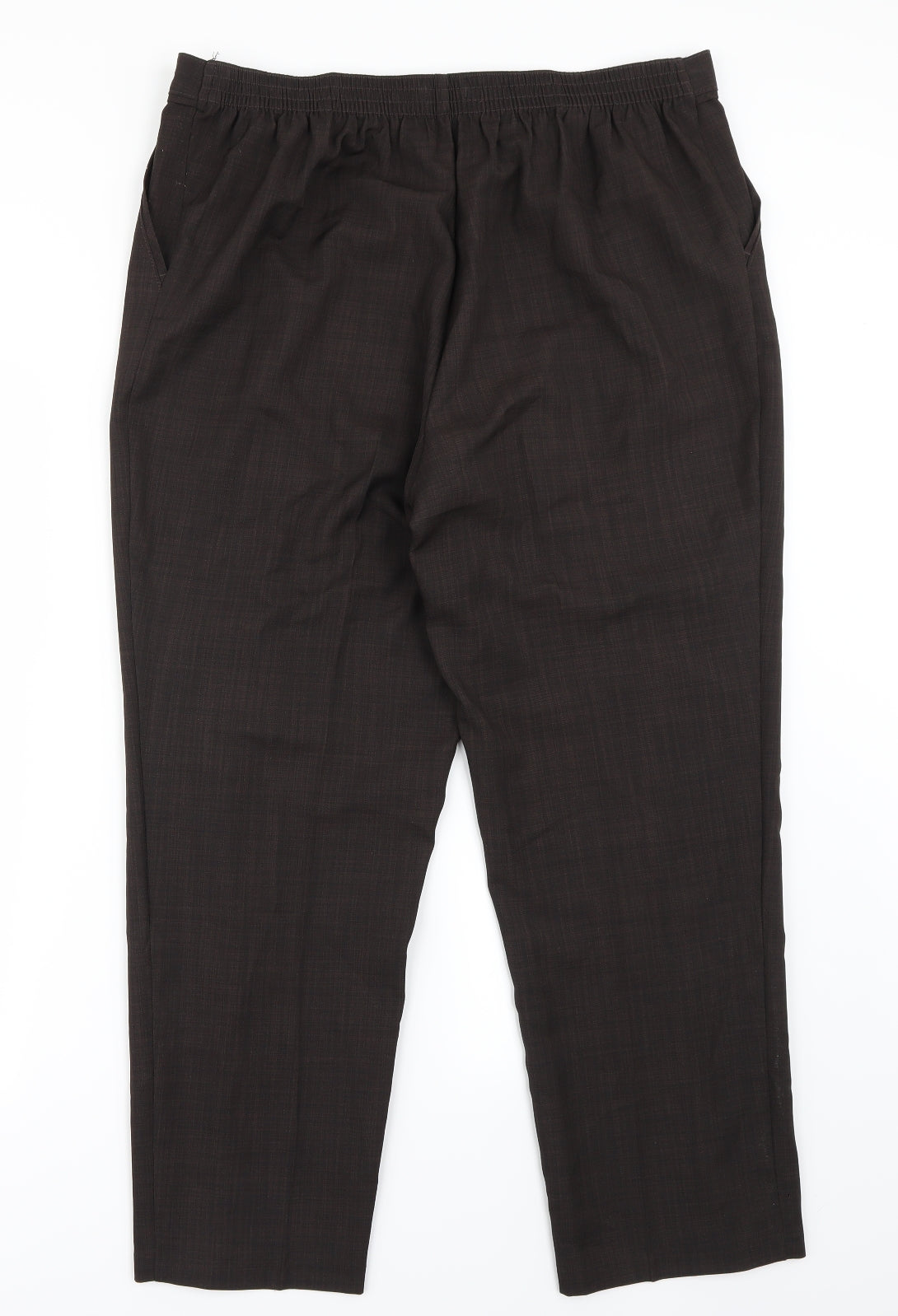 Womens UK Size 16 Marks and Spencer Regular Fit  Brown Trousers