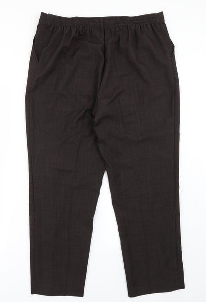 Womens UK Size 16 Marks and Spencer Regular Fit  Brown Trousers