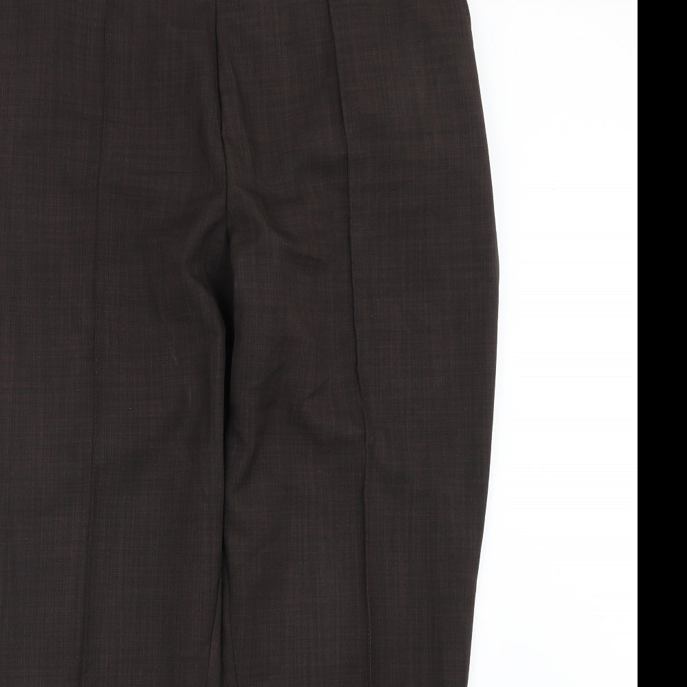 Womens UK Size 16 Marks and Spencer Regular Fit  Brown Trousers