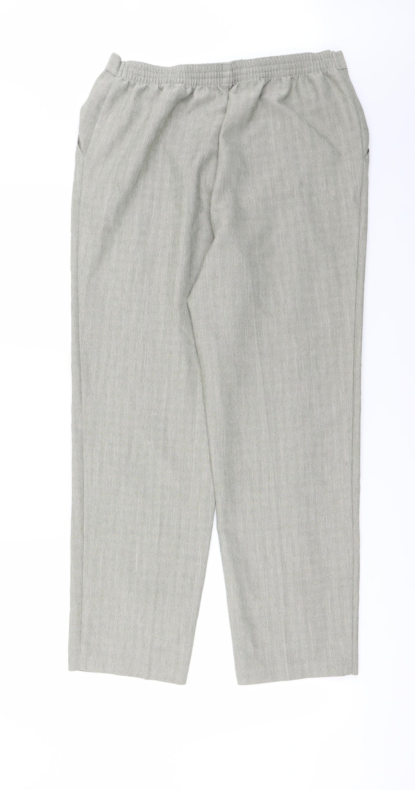 Womens UK Size 14 Marks and Spencer Regular Fit  Green Trousers