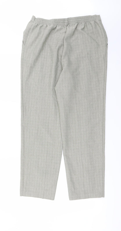 Womens UK Size 14 Marks and Spencer Regular Fit  Green Trousers