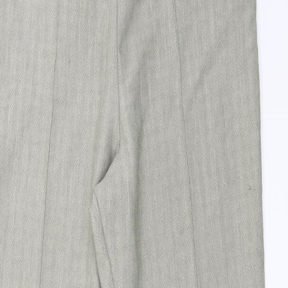 Womens UK Size 14 Marks and Spencer Regular Fit  Green Trousers