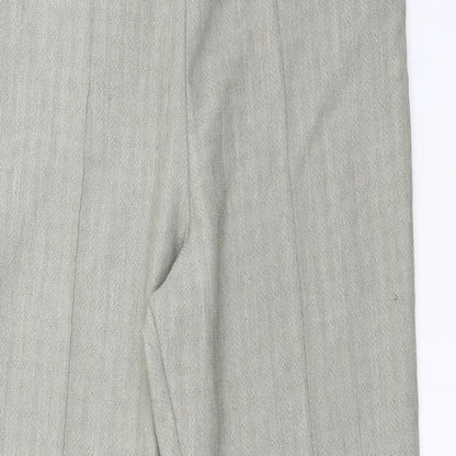 Womens UK Size 14 Marks and Spencer Regular Fit  Green Trousers