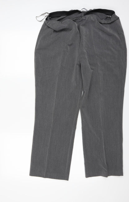 Preworn Womens Grey   Trousers  Size 16 L25 in
